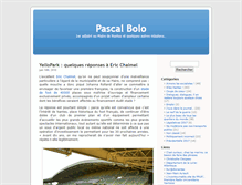 Tablet Screenshot of pascalbolo.fr